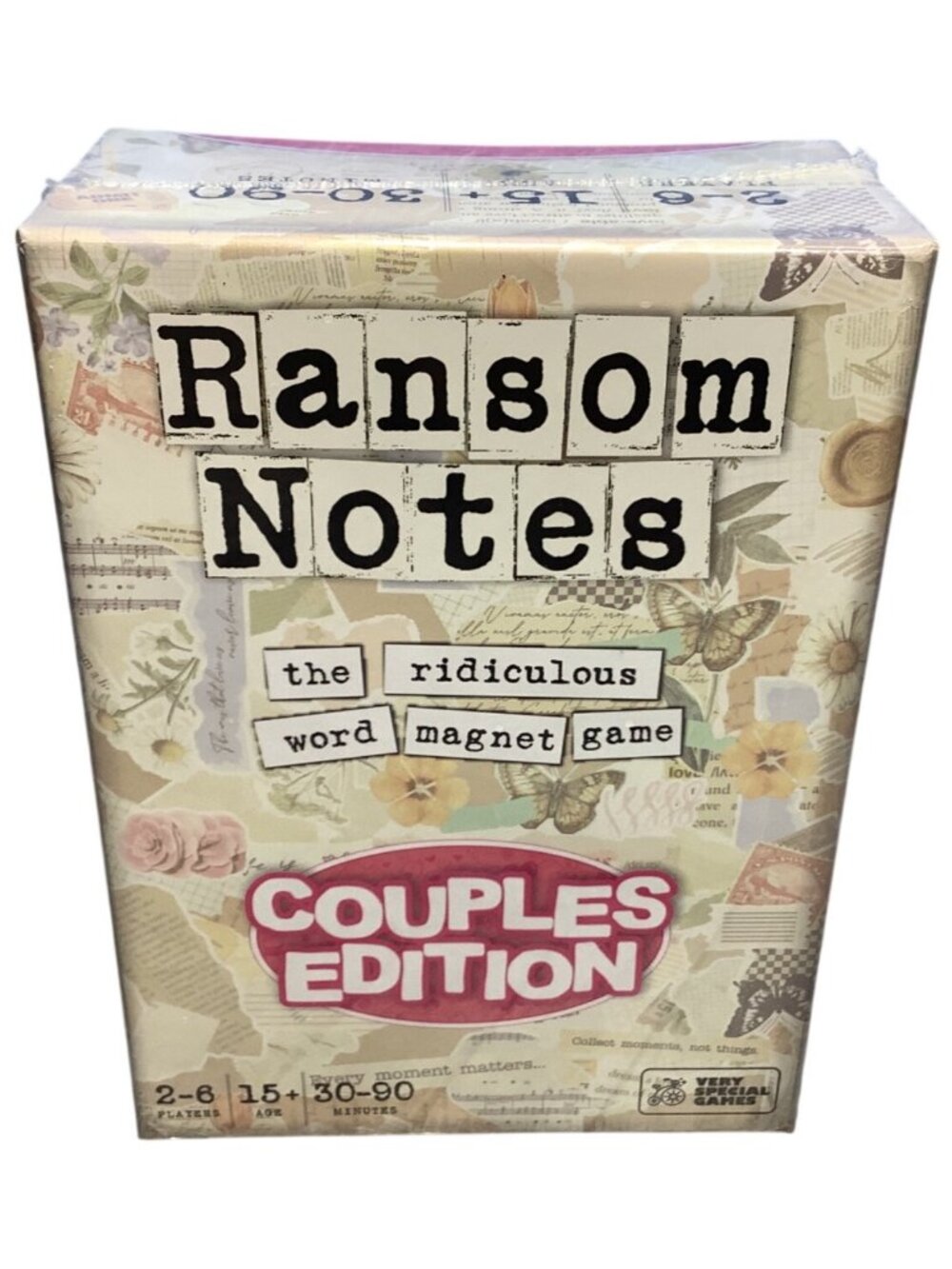 Ransom Notes Couples Edition Word Magnet Game 2-6 Players Creative Party Fun